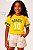Blusa MC Brasil Amarela Friso Kukiê 99700 - Imagem 3