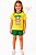 Blusa MC Brasil Ursinha Brilhosa Amarela Kukiê 99745 - Imagem 3