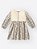 Vestido com Colete Menina Floral Ursa Bege Café Cinti 12861 - Imagem 1