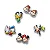 Jibbitz Mickey and Friends Pack com 5 Peças - Imagem 1
