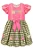Vestido Junino Fashion em Malha Power e Tecido Xadrez 100% Algodão 97816 Kukiê - Imagem 3
