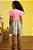 Vestido Junino Fashion em Malha Power e Tecido Xadrez 100% Algodão 97816 Kukiê - Imagem 4