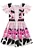 Vestido Junino Boiadeira em Fly Tech e Nylon Vaquinha e Franjas com Strass 97819 Kukiê - Imagem 4