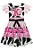 Vestido Junino Boiadeira em Fly Tech e Nylon Vaquinha e Franjas com Strass 97819 Kukiê - Imagem 6
