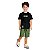 Conjunto Kyly Camiseta e Short Moletinho Verde Militar 1001897-9010 - Imagem 1