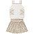 Conjunto Milon Bordados e Detalhes Vazados Com Short Saia Bege 2001773-0452 - Imagem 2