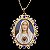 MEDALHA DE NOSSA SENHORA DE FÁTIMA FOLHEADA A OURO 18K - Imagem 1
