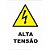 Placa de Sinalização Alta Tensão - Imagem 1