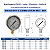 Manômetro De Pressão Vertical 2,5 Bar | 40 PSI Inox c/ Glicerina DN63 REF 3822 - GENEBRE - Imagem 2