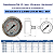 Manômetro Aço Inox c/ Glicerina Horizontal 2,5 bar / 40 psi DN63 REF 3829 - GENEBRE - Imagem 3