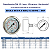 Manômetro Aço Inox c/ Glicerina Horizontal 4 bar / 60 psi DN 63 REF 3829 GENEBRE - Imagem 2