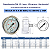 Manômetro Aço Inox c/ Glicerina Horizontal 25 bar / 400 psi DN 63 REF 3829 GENEBRE - Imagem 3