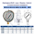 Manômetro De Pressão Vertical 6 Bar | 90 PSI Inox c/ Glicerina DN63 REF 3822 - GENEBRE - Imagem 2