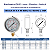 Manômetro De Pressão Vertical 10 Bar / 150 PSI Inox c/ Glicerina DN63 REF 3822 - GENEBRE - Imagem 2