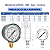 Manômetro De Pressão Seco Vertical 53mm ABS - REF 3820 - GENEBRE - Imagem 2
