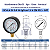 Manômetro De Pressão Seco Vertical 14 Kgf/cm² | 200 PSI - Aço Carbono - REF 3714 - GENEBRE - Imagem 2