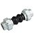 JUNTA DE EXPANSÃO DUPLA ONDA GALVANIZADA COM ROSCA 3/4" GENEBRE – REF 2830 - Imagem 1