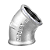 Cotovelo 45° Galvanizado TUPY-120  BSP 1.1/4" - Imagem 1