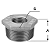 Bucha de Redução Galvanizado TUPY 241 BSP 3 X 2.1/2 - Imagem 4