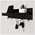 Prateleira Porta Chaves em MDF Preto Silk - Imagem 3