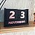 CALENDÁRIO DE MESA PERMANENTE CUBO MADEIRA Preto e Rose Gold - Imagem 5