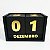 CALENDÁRIO DE MESA PERMANENTE CUBO MADEIRA | Preto e Dourado - Imagem 4