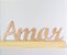 Palavra Decorativa em MDF | Base em Pinus | cor Rose Gold - Imagem 2
