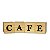 PALAVRAS DECORATIVAS EM CUBO DE PINUS LETRA EM RELEVO - CAFÉ - Imagem 3