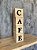 PALAVRAS DECORATIVAS EM CUBO DE PINUS LETRA EM RELEVO - CAFÉ - Imagem 2
