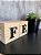 PALAVRAS DECORATIVAS EM CUBO DE PINUS LETRA EM RELEVO - FÉ - Imagem 1