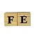 PALAVRAS DECORATIVAS EM CUBO DE PINUS LETRA EM RELEVO - FÉ - Imagem 3