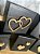 Cubo Decorativo Black&Heart em madeira com Coração em Relevo - Imagem 3