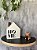 Casinha Decorativa Madeira Pinus Totem Enfeite - HOME | Branco - Imagem 3