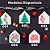 Casinha Decorativa em MDF Branco Totem Enfeite | NATAL - Imagem 2