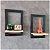 Kit 2 Uno Quadro Prateleira Nicho Decorativo Moldura Madeira - Imagem 2