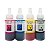 COMBO 2: REFIL DE TINTA EPSON T664320AL T664320 T664| L200 L396 L220 L110 L355 L555 L455 L365 | BK | CY | YE | MA - 4 cores - Imagem 1