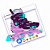 Patins Traxart Infantil X-light Lilas Roda Led Ajustável - Imagem 1