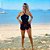 Conjunto Maiô com Short Tactel Moda Praia - Imagem 2