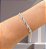Pulseira Borboleta Azul com Corrente Elo Português - Imagem 1