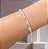 Pulseira Borboleta Cristal com Corrente Elo Português - Imagem 1