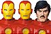 Iron Man Comic Ver. Marvel Comics Mafex 165 Medicom Toy Original - Imagem 7