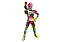 Kamen Rider Ex-Aid 20 Kamen Rider Kicks S.H. Figuarts Bandai Original - Imagem 1