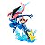 Ash & Pikachu & Ash's Greninja Pokemon G.E.M. Series Megahouse Original - Imagem 2