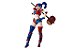 Harley Quinn Red x Blue Twin-tail .ver Dc Comics Figure Complex Amazing Yamaguchi No.015EX-2 Revoltech Kaiyodo Original - Imagem 2