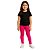 Calça legging Infantil em suplex de Poliamida Rosa Pink - Imagem 2