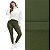 Calça Legging Peluciada Suplex Flanelado Verde Musgo - Imagem 1