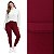 Calça Legging Peluciada Suplex Flanelado Bordô - Imagem 1