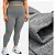 Calça Legging Peluciada Térmica Plus Size Suplex Flanelado Cinza Mescla - Imagem 1
