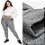 Calça Legging Peluciada Térmica Plus Size Suplex Flanelado Cinza Mescla - Imagem 1