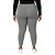 Calça Legging Peluciada Térmica Plus Size Suplex Flanelado Cinza Mescla - Imagem 3